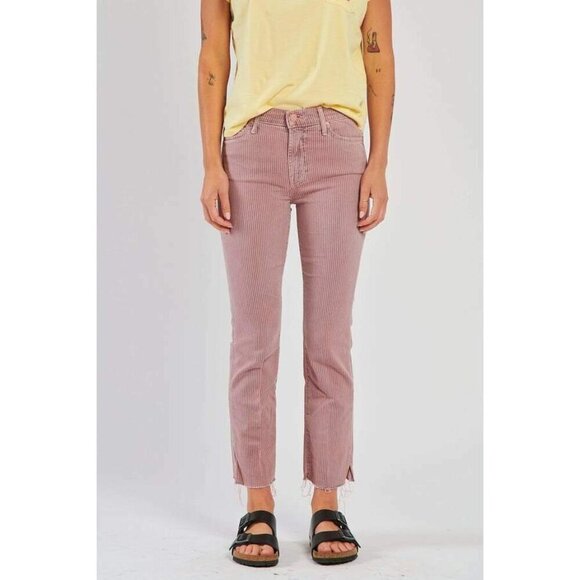 Mother Denim Rascal Ankle Snippet Shrimp Jeans Pants Rainbow Choo Frayed 25 NWT - Picture 2 of 11